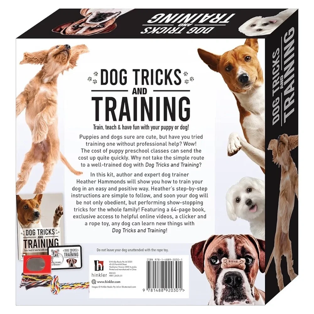 Dog Tricks and Training Box Set - Pet Care Guide - Dog Training BNIB